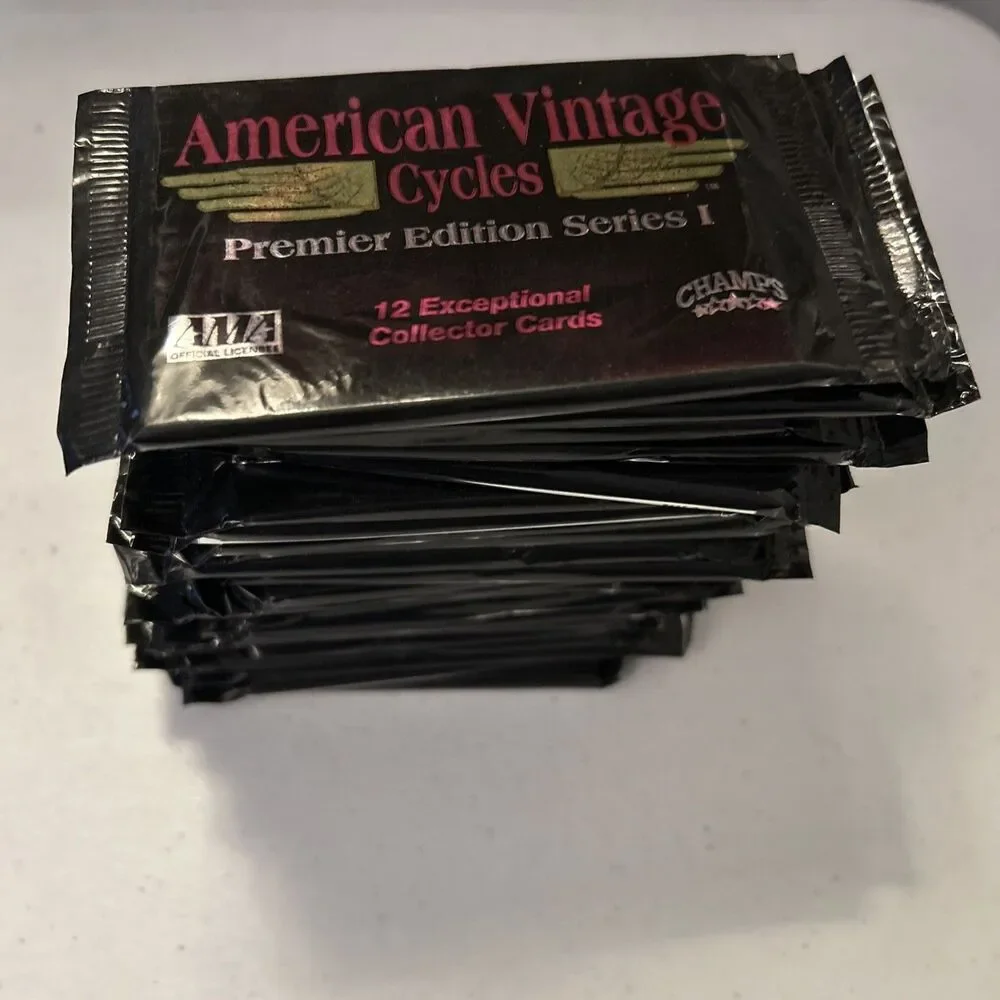 196 American Vintage Cycles Trading Cards Pack Lot Sealed 1992 Motorcycles